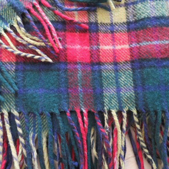 Vintage Ingles Buchan Scotland Wool Tartan Throw Blanket 58 x 70 Buchanan Modern - Picture 5 of 11